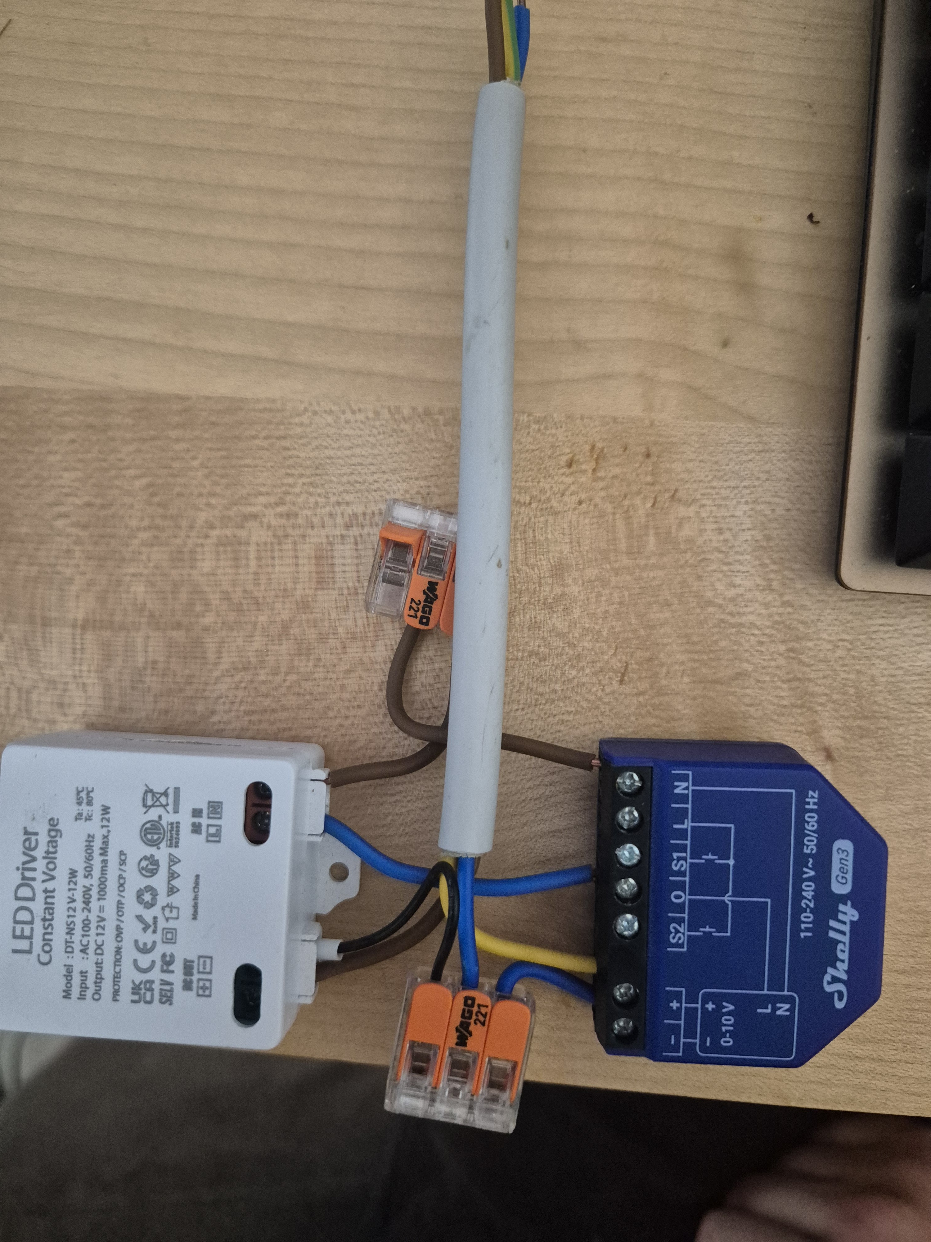 Shelly Ventilator Wiring